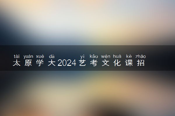 太原学大2024艺考文化课招生啦