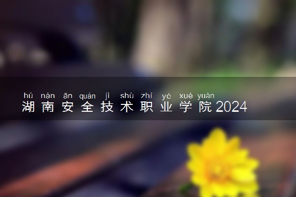 湖南安全技术职业学院2024年录取分数线 各专业录取最低分及位次