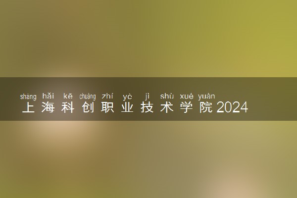 上海科创职业技术学院2024年录取分数线 各专业录取最低分及位次