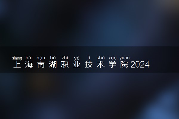 上海南湖职业技术学院2024年学费多少钱 一年各专业收费标准