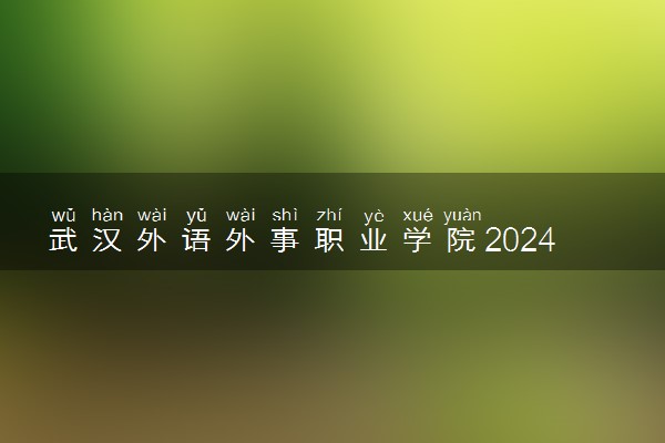 武汉外语外事职业学院2024年学费多少钱 一年各专业收费标准