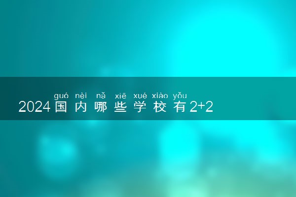 2024国内哪些学校有2+2留学项目 大学名单有什么