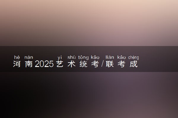 河南2025艺术统考/联考成绩公布时间 什么时候出分