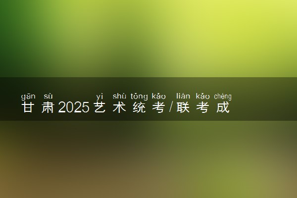 甘肃2025艺术统考/联考成绩公布时间 什么时候出分