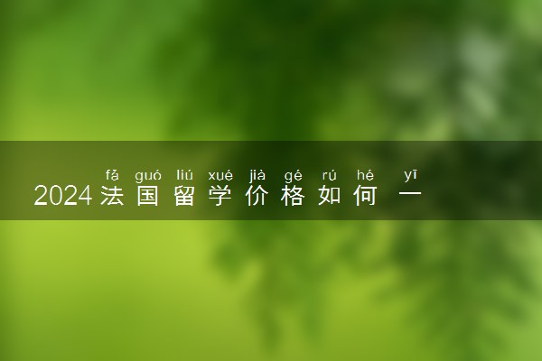 2024法国留学价格如何 一年20万够吗