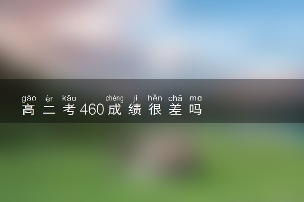 高二考460成绩很差吗